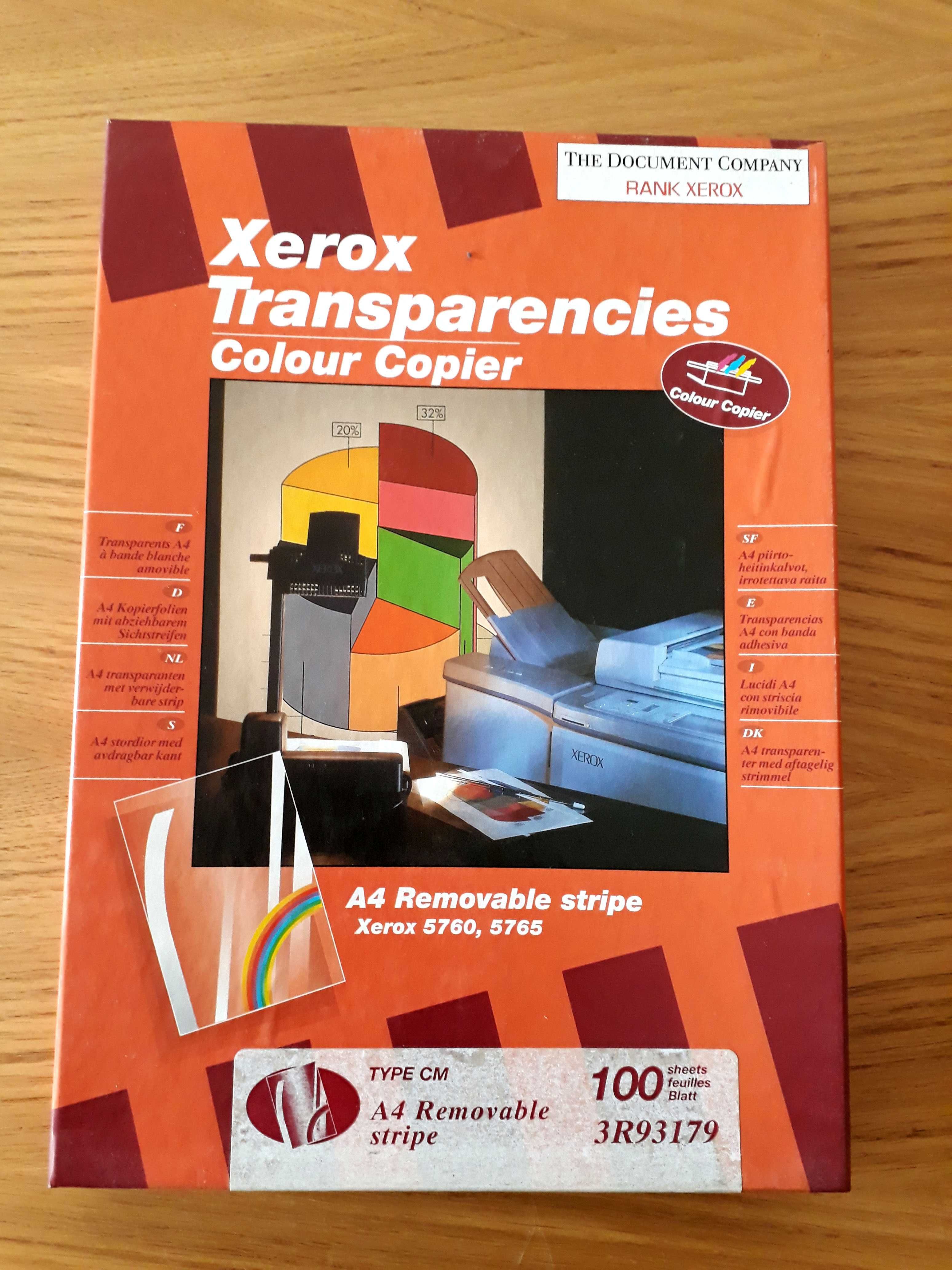 Acetatos A4 p/ fotocopiadora a cores Xerox 3R93179