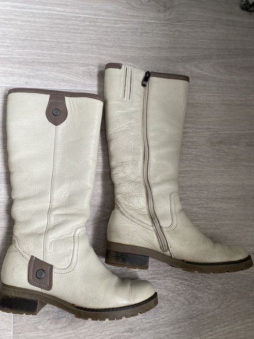 Сапоги кожа на овчине