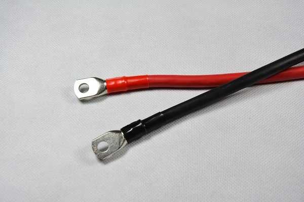 Kabel do łączenia akumulatora 2 Szt 50 cm M8 35mm2 żelowy AGM przewód