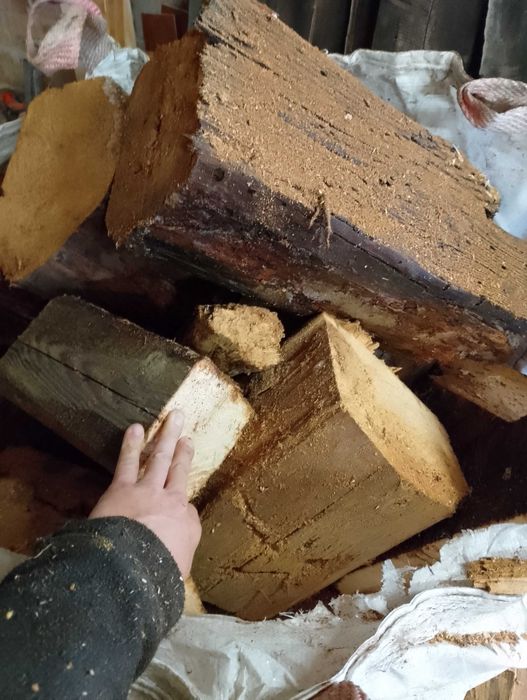 drewno opałowe okazja bale ze stodoły