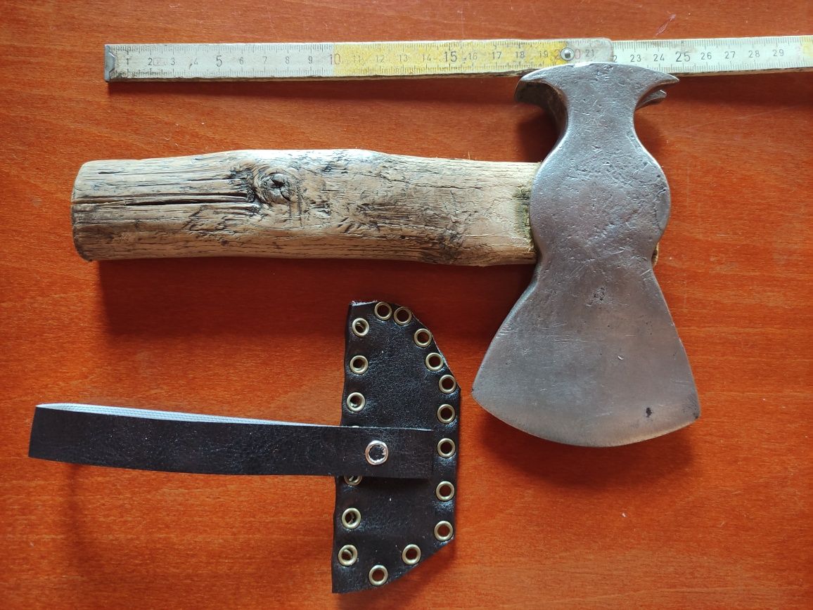Stary zabytkowy toporek saperski survival kolekcja unikat siekierka