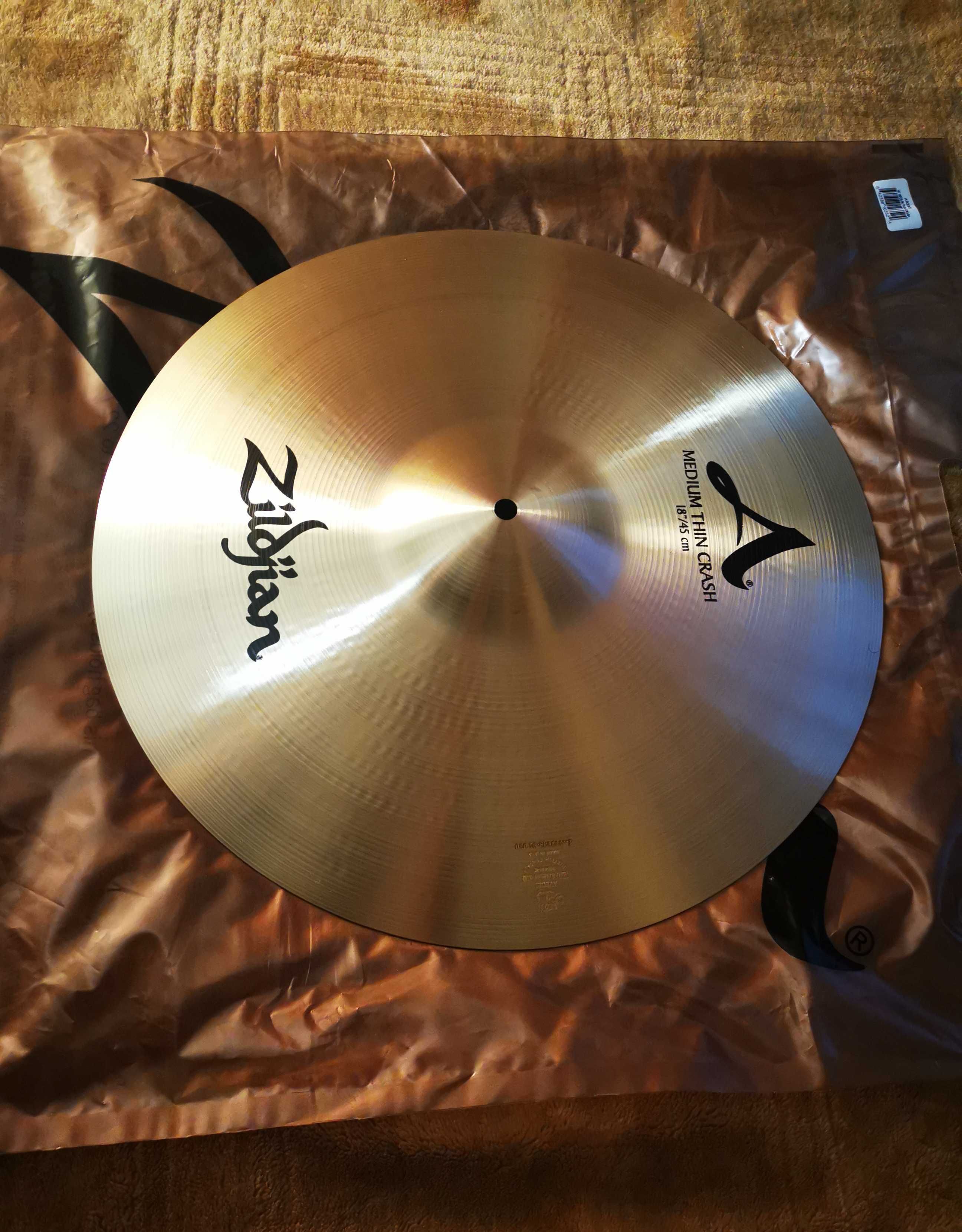 NOWY Zildjian A crash 16" 18" Medium Thin, dwa talerze perkusyjne