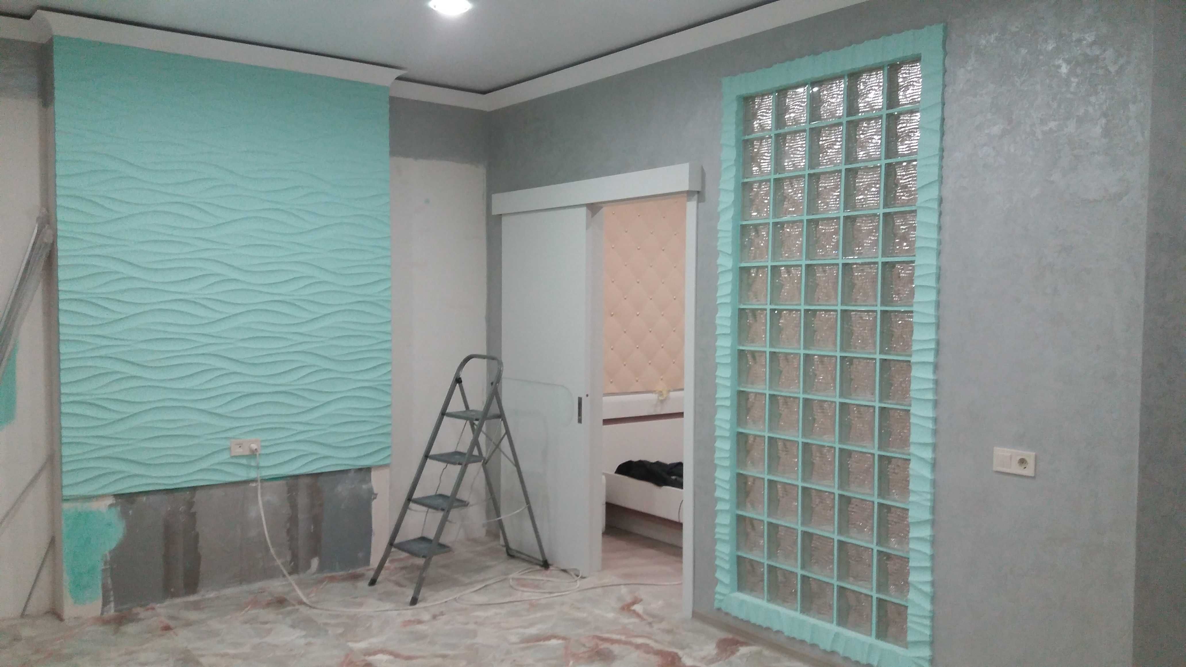 3D панели из гипса изготовление и установка