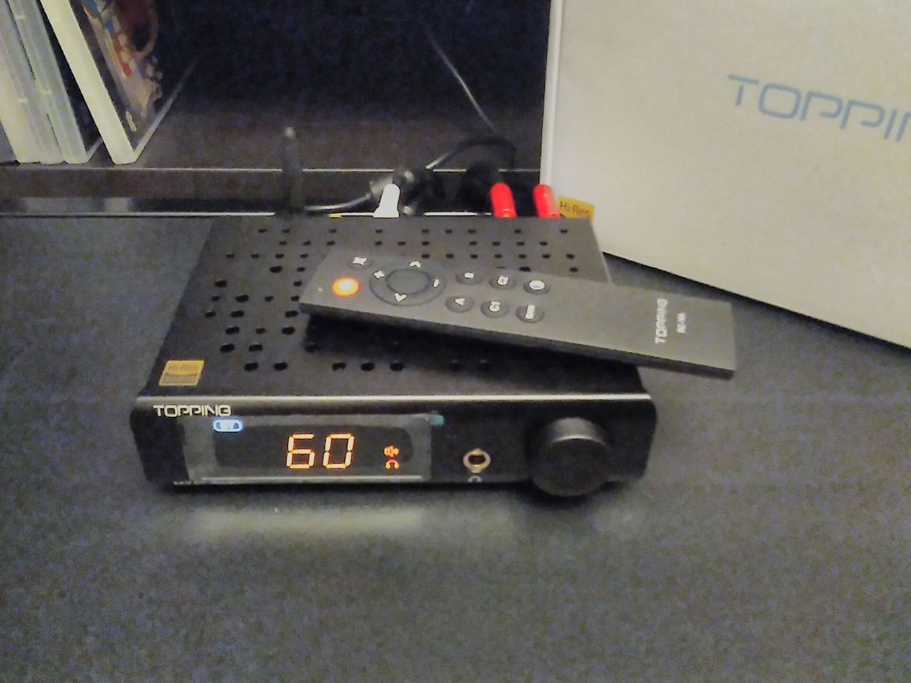 Amplificador/Dac Topping MX5, novo! Último preço