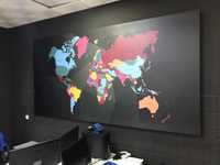 Quadro Mapa Mundo 300x150cm