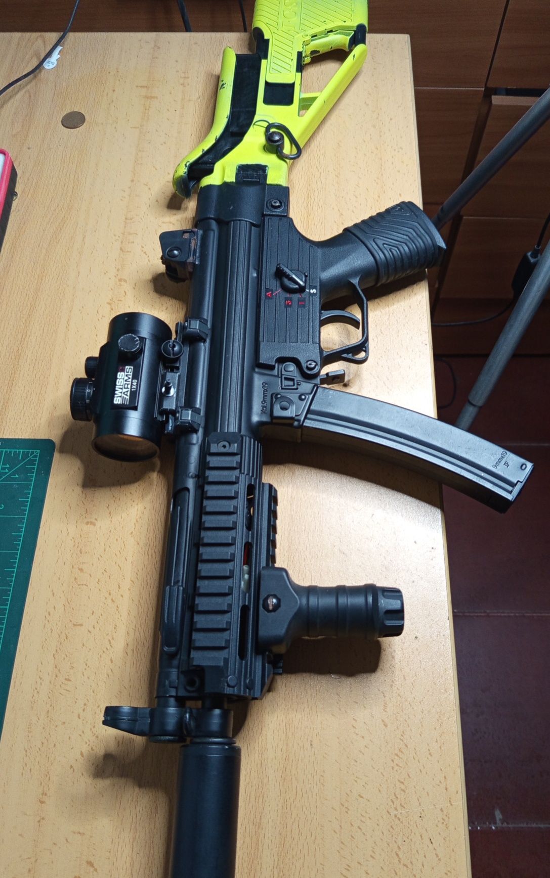 Airsoft MX5 Pro ICS mais acessórios