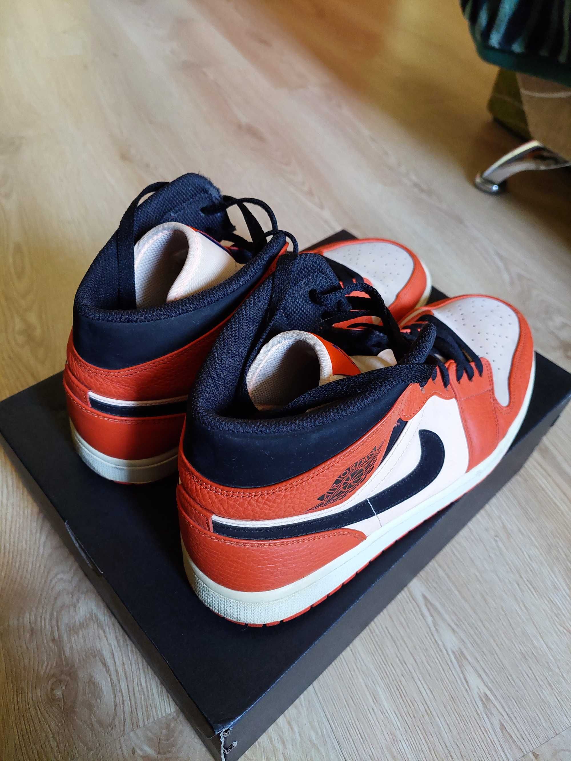 Nike Air Jordan 1 Mid SE Team Orange 46