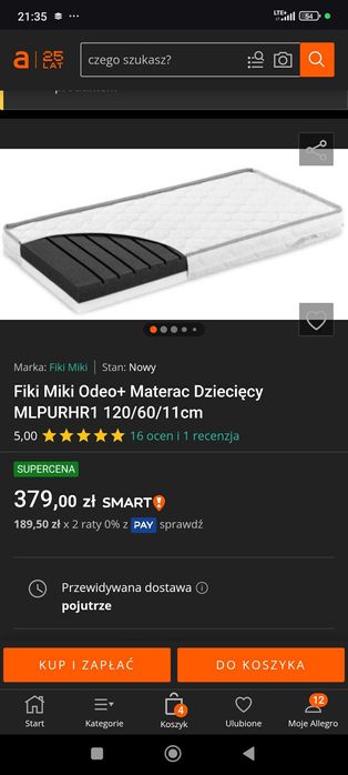 Sprzedam drewniane łóżeczko dziecięce