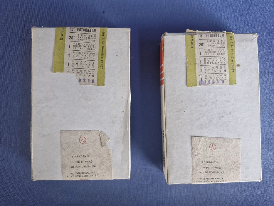 Stary Papier Fotograficzny PRL