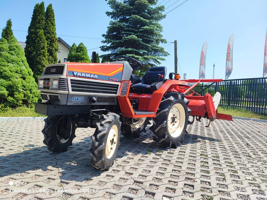 YANMAR F-155 16 KM 4x4 z Glebogryzarką traktor ciągnik japoński