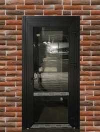 Нові Двері вхідні Металопластикові Антрацит зовні, двери графит