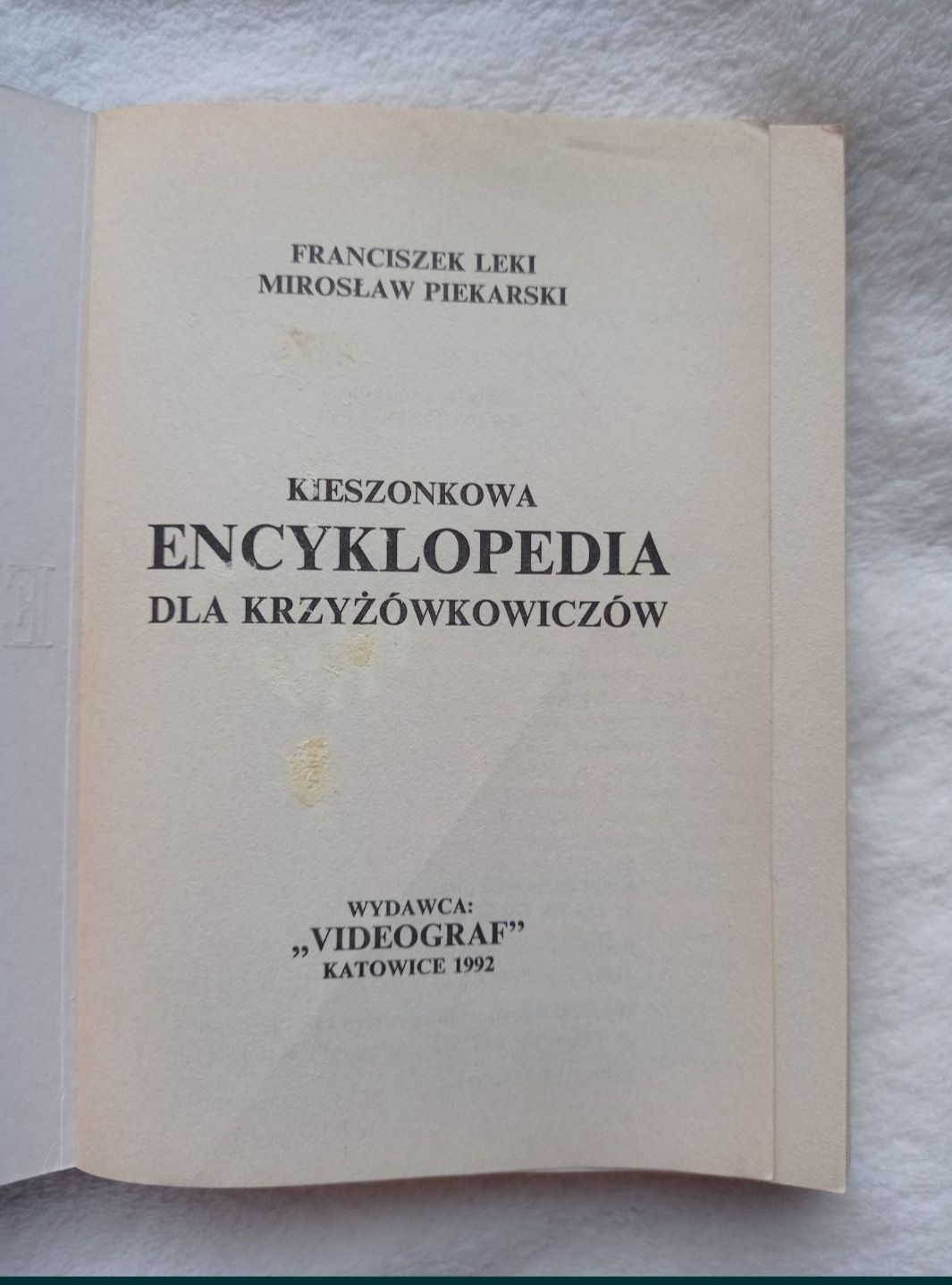 Encyklopedia kieszonkowa dla krzyżówkowicza