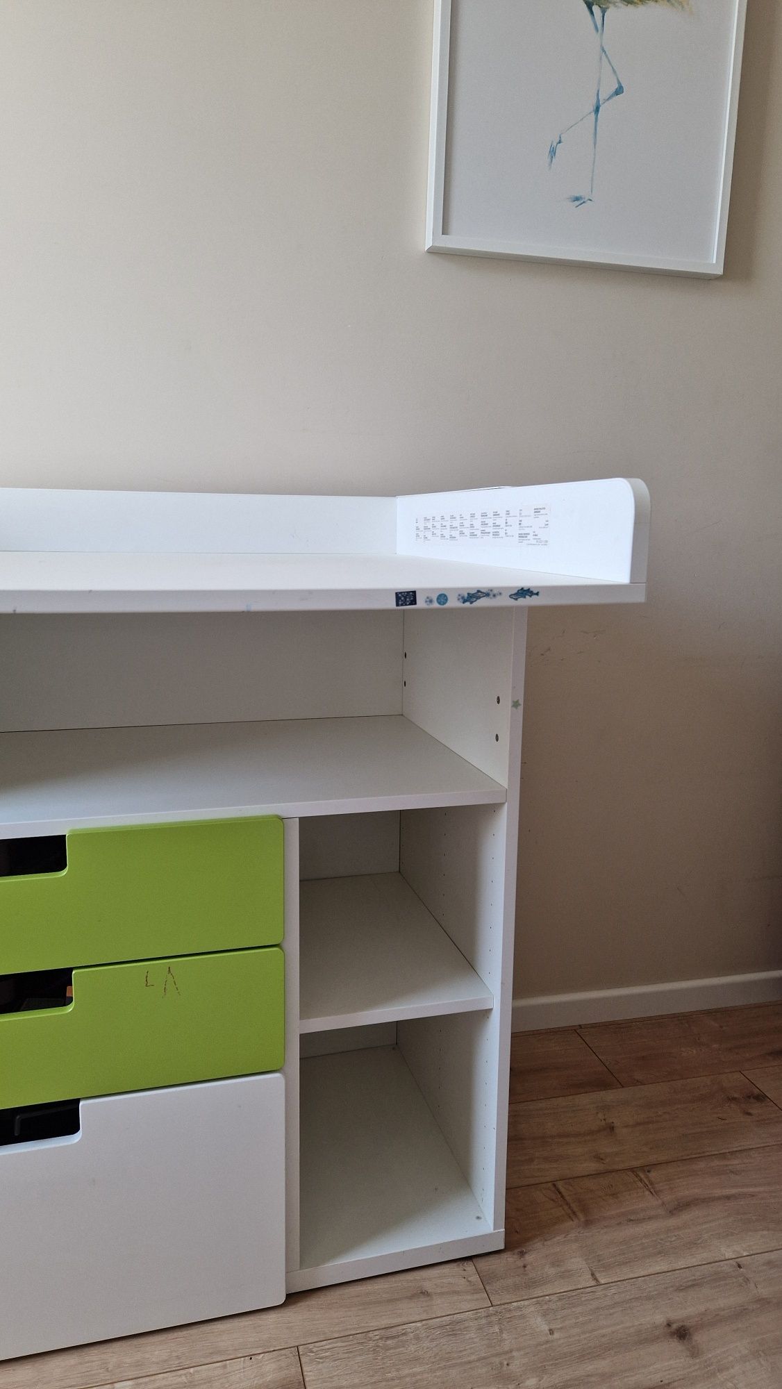 Przewijak / biurko Ikea Stuva kiedyś teraz stamstad