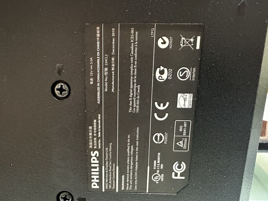 Monitor Philips 224CL2 – 21,5” LED Full HD