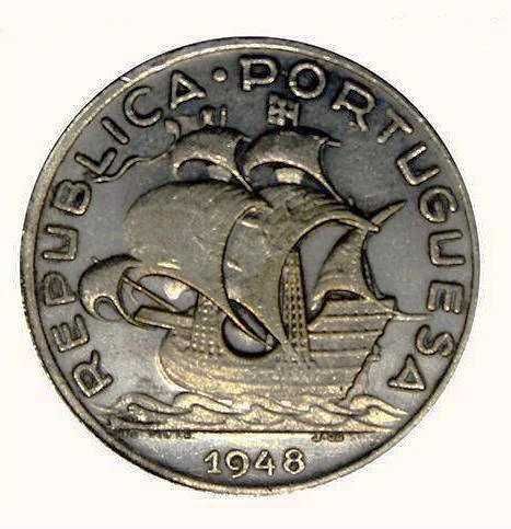 Portugual República 10 Escudos 1948