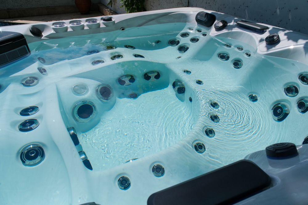 Wanna Ogrodowa Jacuzzi z Hydromasażem 6 Osób 65 Dysz 4 Pompy Balboa
