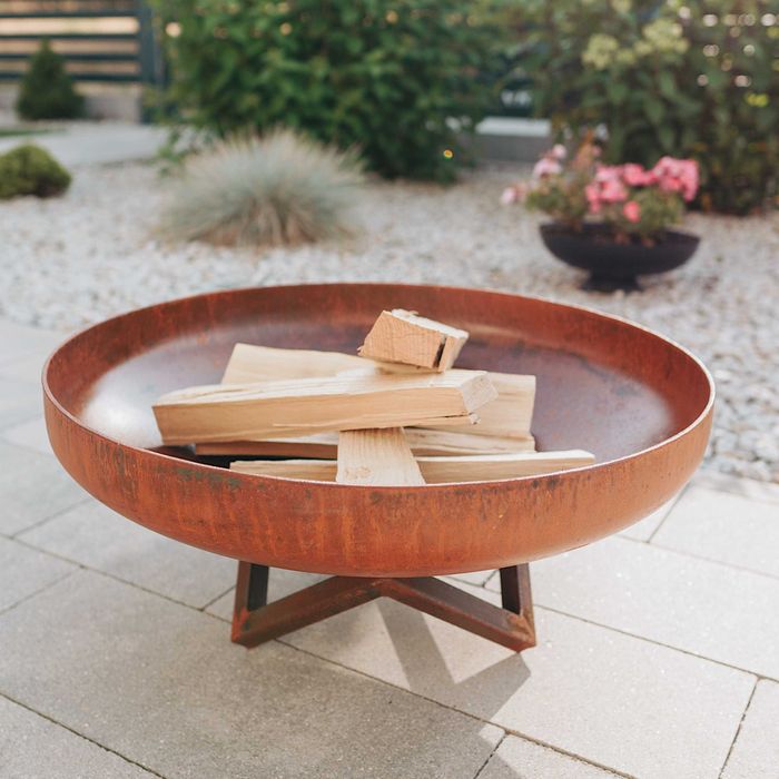 Palenisko ogrodowe Corten NA PREZENT 70cm grill ognisko palenisko 3 mm