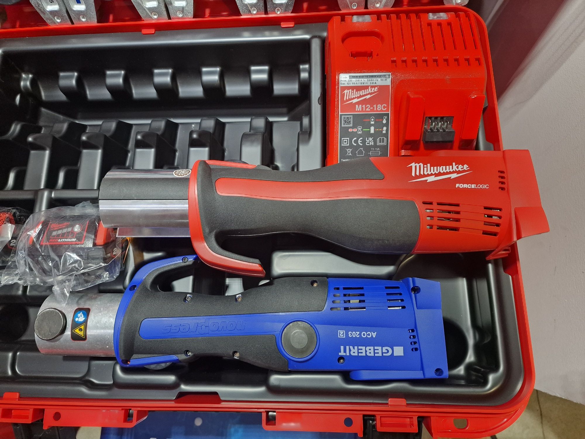 Zestaw Geberit ACO 203 Milwaukee M18 BLHPT Mapress Novopress Rems Hilt