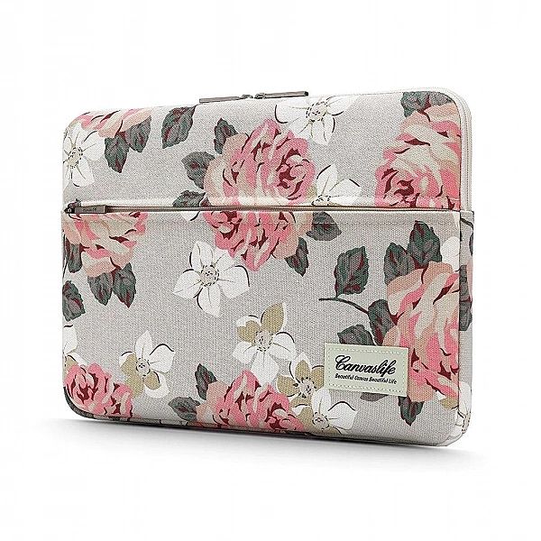 Etui do Laptopa 13-14" Canvaslife White Rose