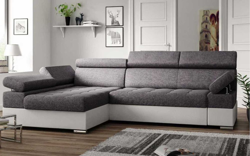 Rozkładany narożnik PANAMA regulowane zagłówki