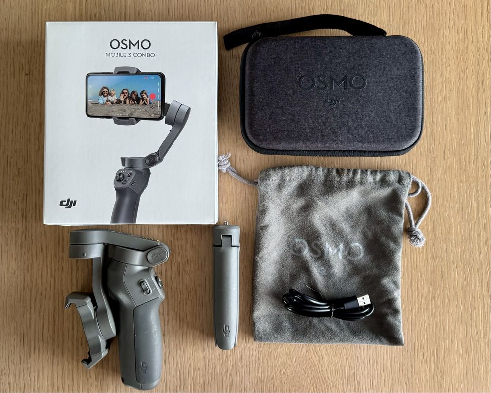 Dji Osmo Mobile 3 Combo - gimbal pełny zestaw w bdb stanie