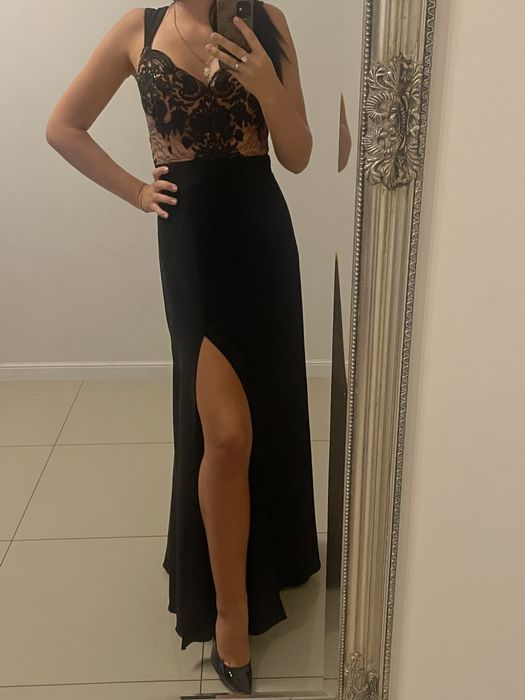 Sukienka Inubia czarna 36 nowa z metką Emo studniówka