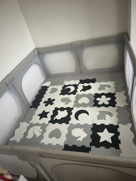 Kojec 160*200 z uchwytami i mata