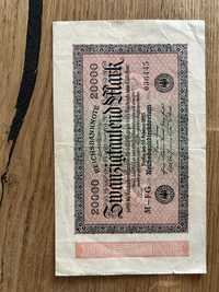 Banknot 20000 Marek niemieckich z 1923 r.