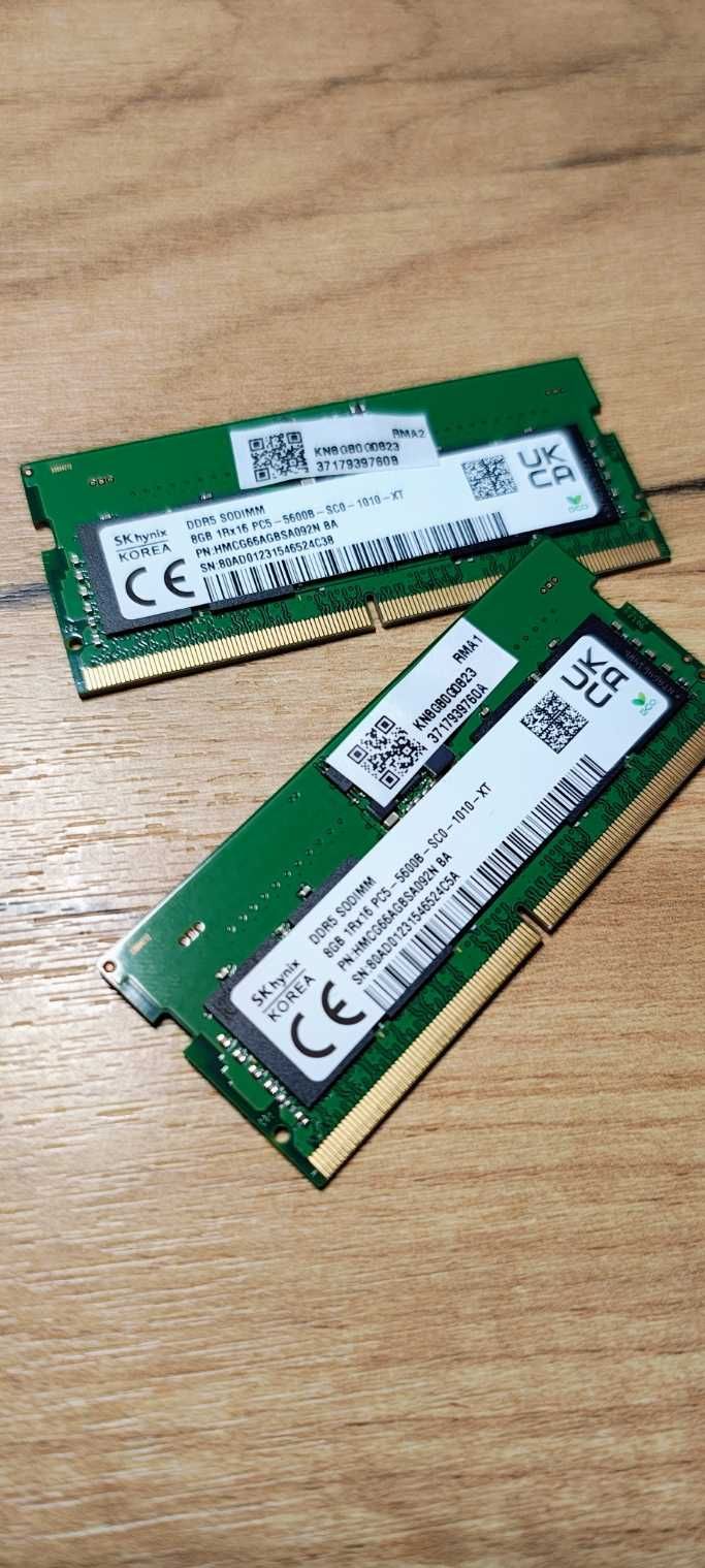 Pamięć ram sodimm DDR5 16GB