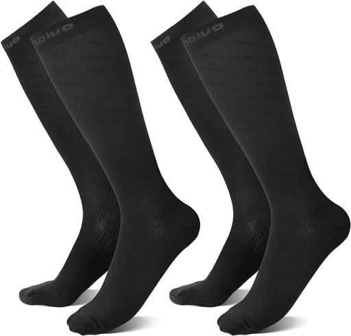 Skarpety podkolanówki cambivo L/XL czarny 2 PARY