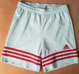 Spodenki piłkarskie, na wf, Adidas climate białe +gratis getry