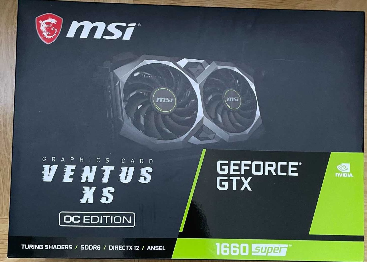 GTX1660 super MSI Ventus XS OC