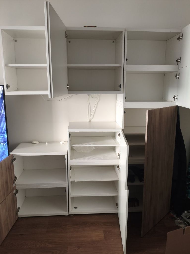 Besta ikea sala branco / carvalho