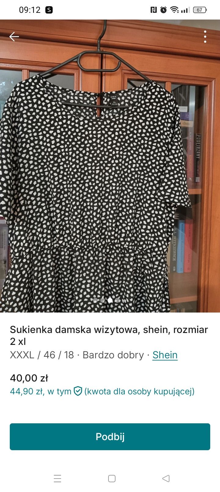 Sukienka damska, wizytowa, shein,2xl