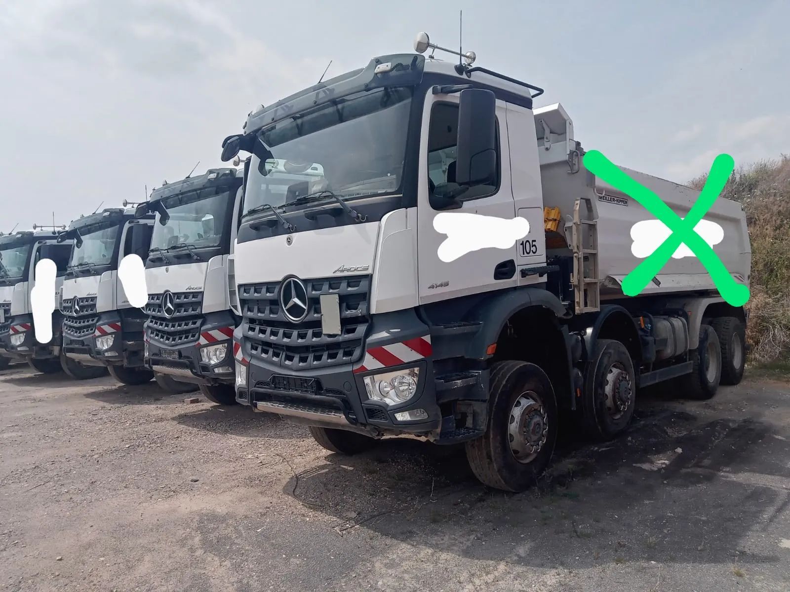 Mercedes-Benz Arocs 4145 8x8 Mulda Mailler 18m3 z Niemiec