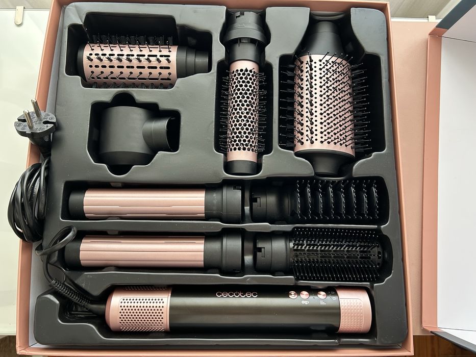 Bamba CeramicCare AirGlam Black Modelador multifunções 8 em 1