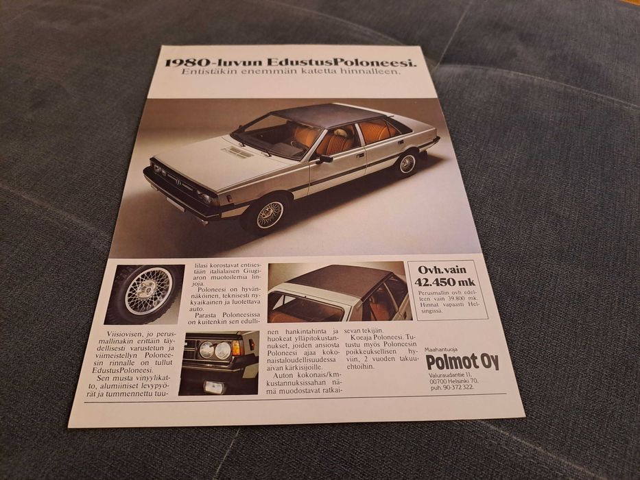 Oryginalny prospekt FSO POLONEZ
