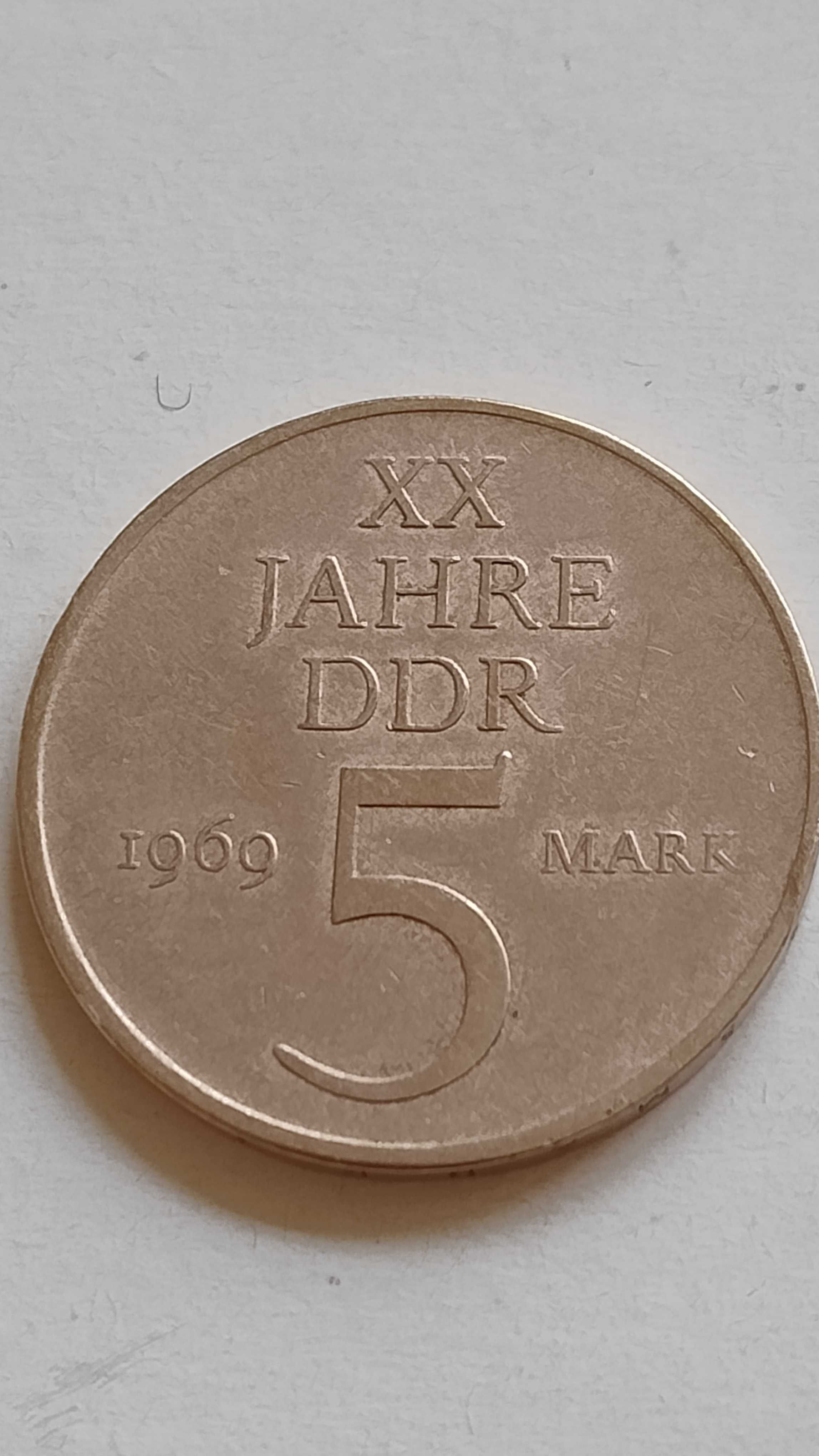 moneta 5 marek z NRD