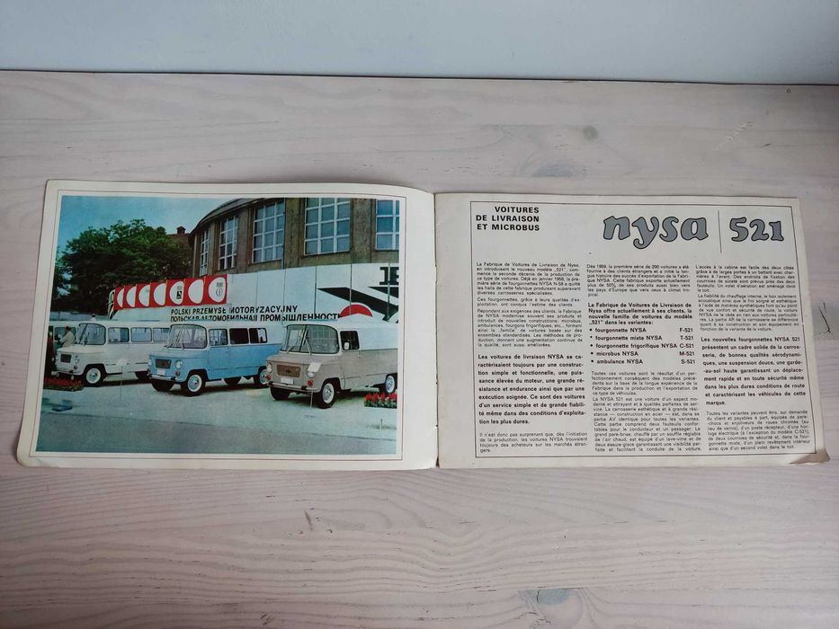 Prospekt broszura samochodowa Nysa 521 z 1969