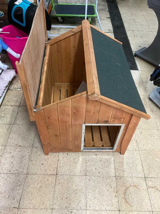 NOVO - Casota Exterior de Madeira para Cão, 5 tamanhos