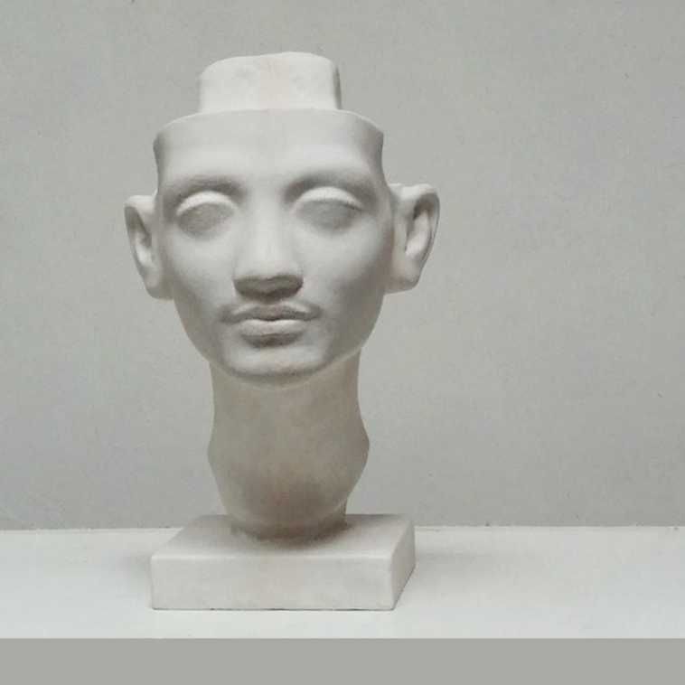 Жіноча гіпсова голова Нефертити, бюст. Посібник для художників