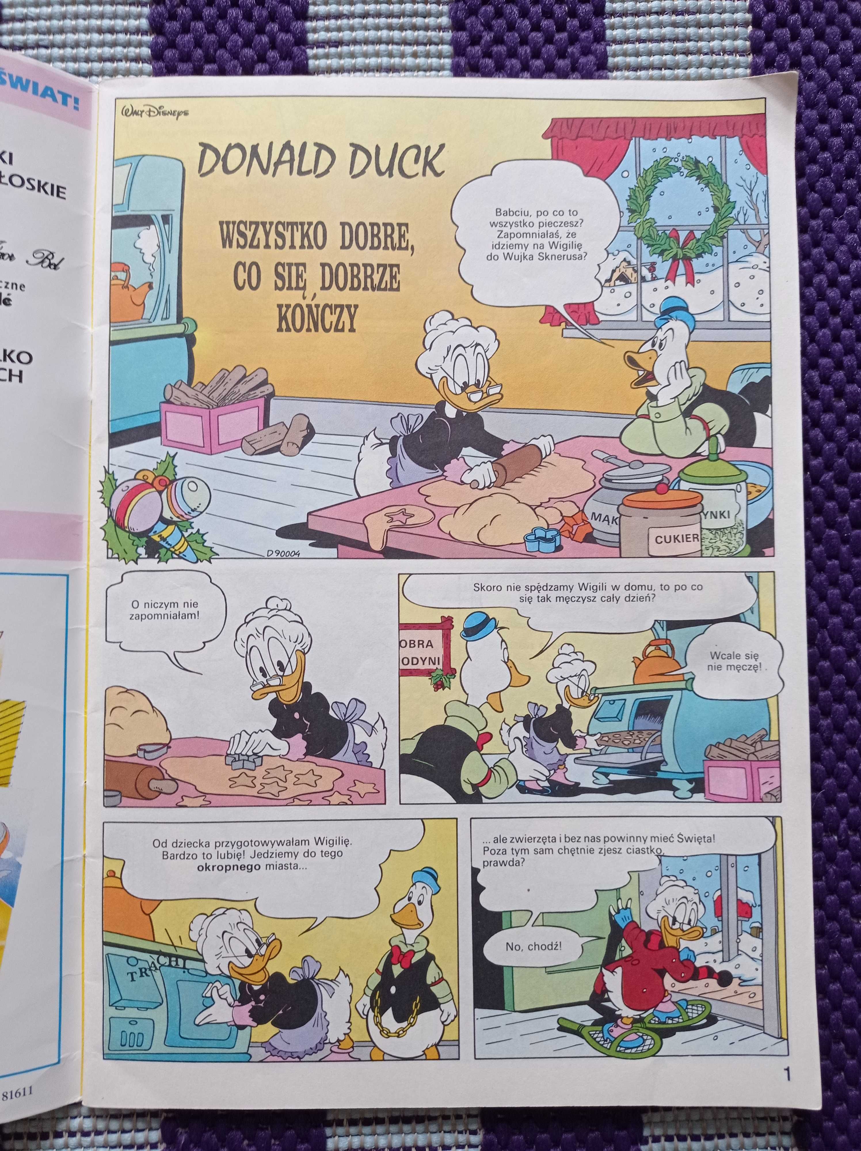 Stary komiks Mickey Mouse z 1991 roku kolekcjonerski świetny stan