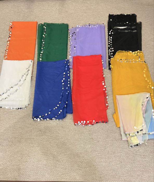 Véu de varias cores