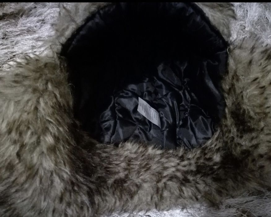 Czapka uszatka ciepła roz S  Jak Nowa