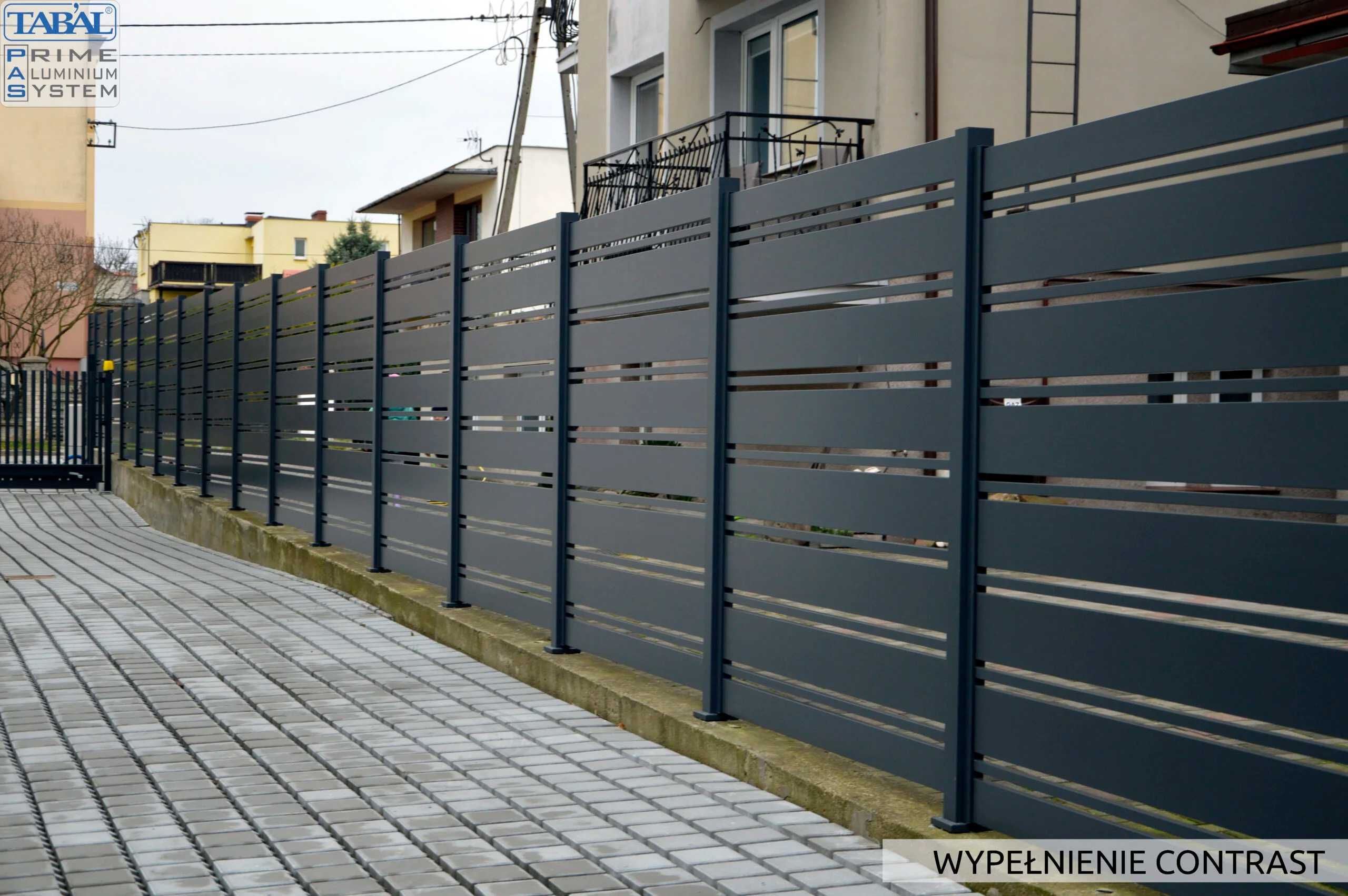 Nowoczesne ogrodzenia ALUMINIUM poziome/pionowe/grzebieniowe PRODUCENT