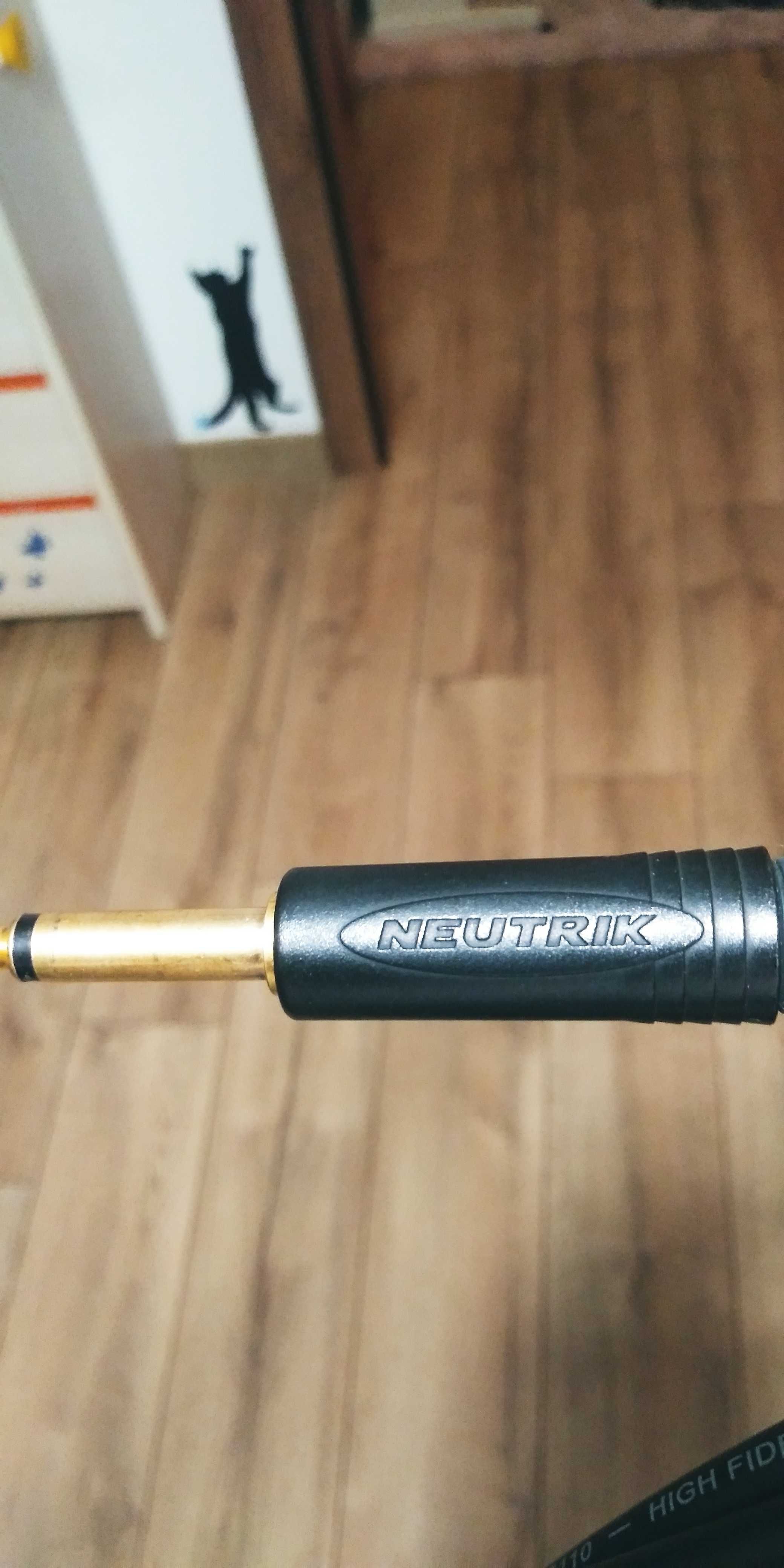 Kabel estradowy Klotz 0,22 dyży jack prosty kątowy