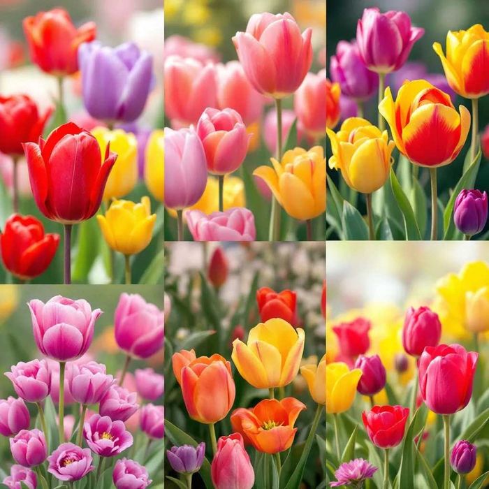 TULIPAN XXL Mix Cebulek TULIPANÓW 50 szt TULIPANY cebule DUŻE Kwiaty