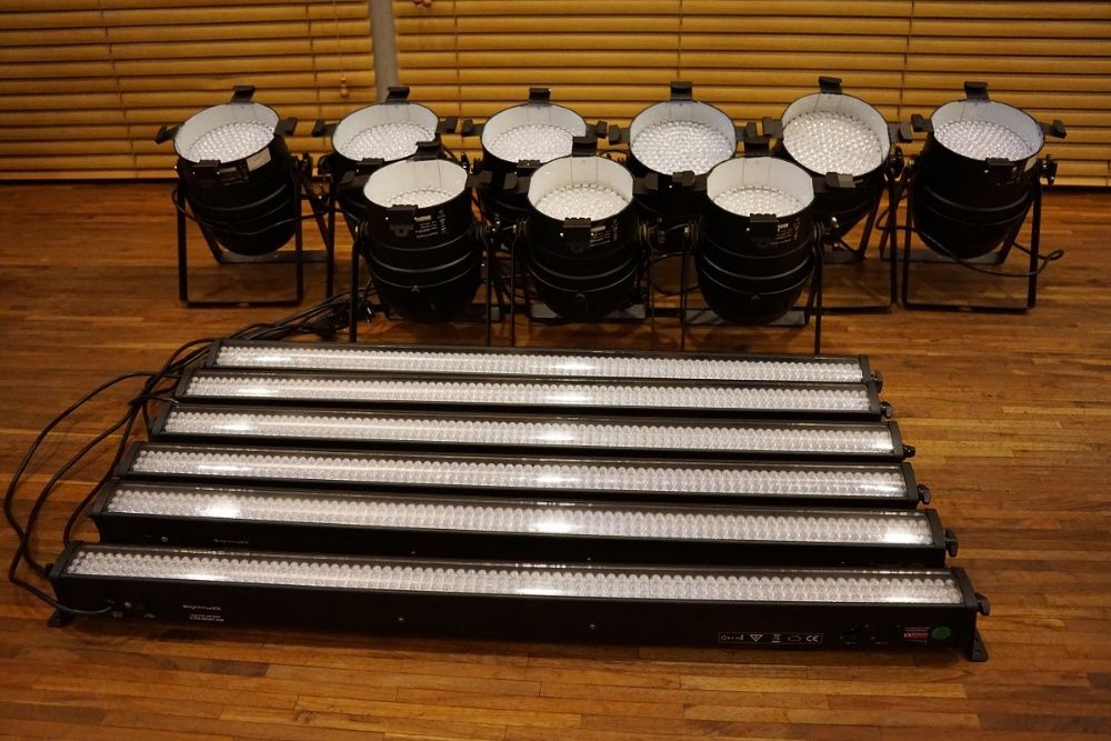 Nagłośnienie JBL 710 HK projektor światło led scena mixer mikrofon D&B