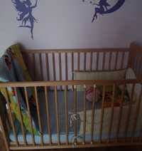 Łóżeczko dla niemowląt, łóżeczko dla dzieci, łóżeczko drewniane