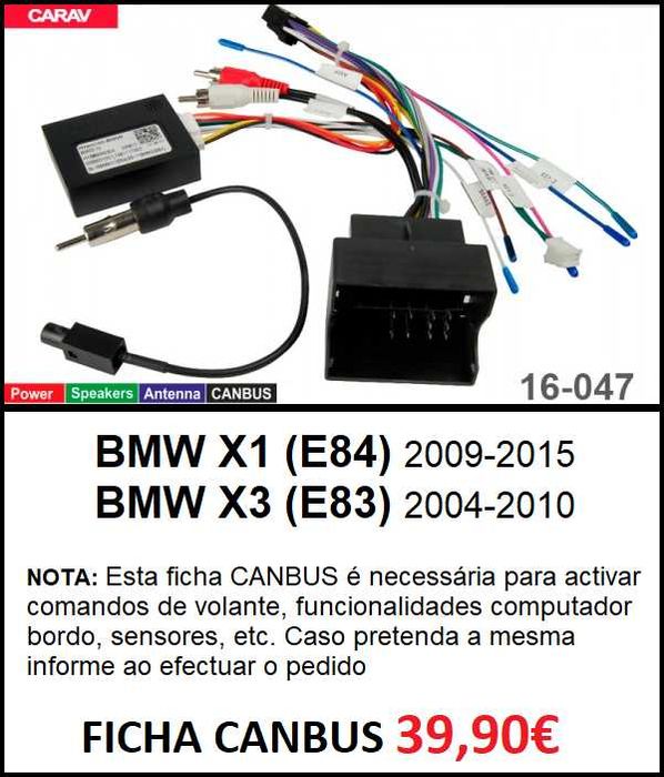 (NOVO) Rádio 2DIN • BMW X3 (E83) • BMW X1 (E84) • Android GPS [4+32GB]